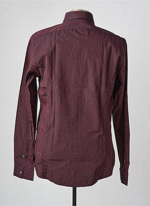 Chemise manches longues poignets boutonnés rouge MEXX homme