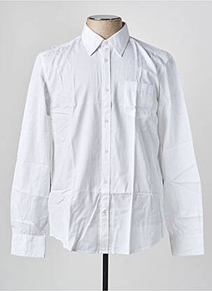 Chemise manches longues poignets boutonnés blanc MEXX homme