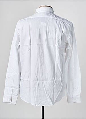 Chemise manches longues poignets boutonnés blanc MEXX homme