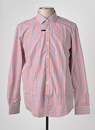 Chemise manches longues poignets boutonnés rouge MEXX homme