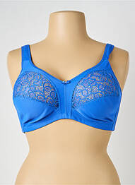 Soutien-gorge sans armature haut soutien-gorge emboitant bleu NATURANA femme