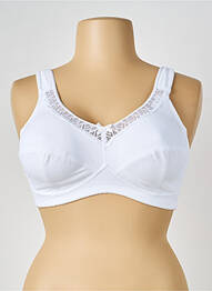 Soutien-gorge sans armature haut soutien-gorge emboitant blanc NATURANA femme
