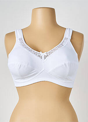 Soutien-gorge effet matière satinée haut soutien-gorge emboitant blanc NATURANA femme