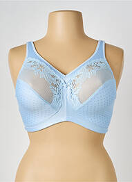 Soutien-gorge sans armature haut soutien-gorge emboitant bleu DAMART femme