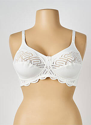 Soutien-gorge sans armature haut soutien-gorge emboitant blanc NATURANA femme