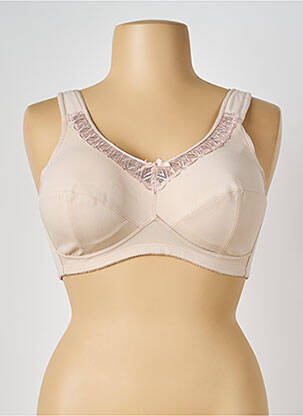Soutien-gorge effet matière satinée haut soutien-gorge emboitant beige NATURANA femme