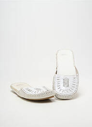 Mules/sabots talon plat jusqu'à 3cm blanc MEXX femme