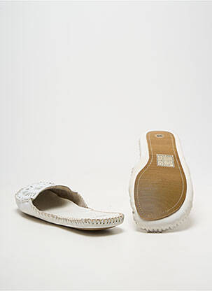 Mules/sabots talon plat jusqu'à 3cm blanc MEXX femme