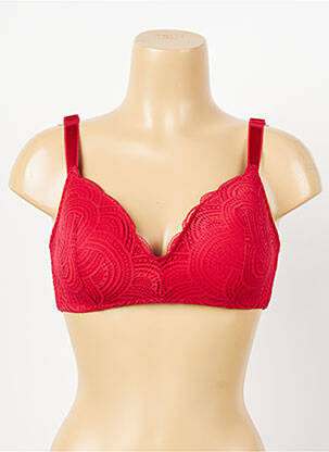 Soutien-gorge sans armature haut soutien-gorge moulé rouge DAMART femme