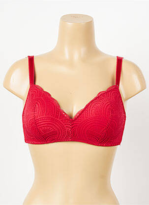 Soutien-gorge sans armature haut soutien-gorge moulé rouge DAMART femme