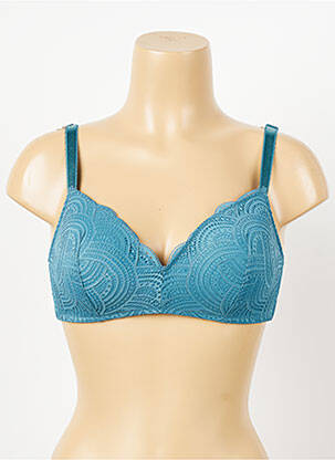 Soutien-gorge sans armature haut soutien-gorge moulé bleu DAMART femme