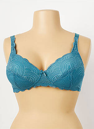 Soutien-gorge sans armature haut soutien-gorge moulé bleu DAMART femme
