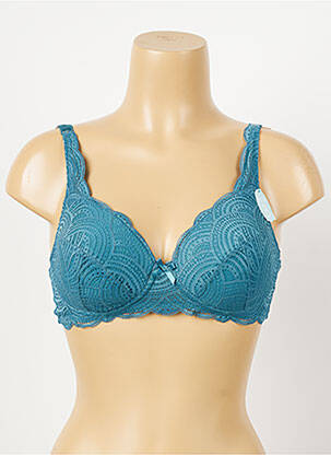 Soutien-gorge sans armature haut soutien-gorge moulé bleu DAMART femme