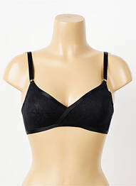 Soutien-gorge sans armature haut soutien-gorge emboitant noir NATURANA femme