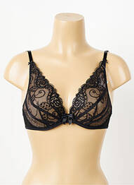 Soutien-gorge légère et transparente haut soutien-gorge emboitant noir AUBADE femme