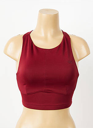 Top stretch sans manche rouge DAMART femme
