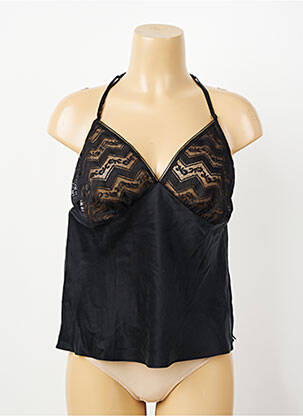 Top/caraco tissage satiné noir CHANTAL THOMASS femme