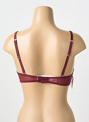 Soutien-gorge effet matière satinée haut soutien-gorge push-up rouge WOLFORD femme
