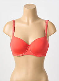 Soutien-gorge effet matière satinée haut soutien-gorge moulé rouge AUBADE femme
