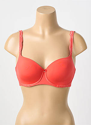Soutien-gorge effet matière satinée haut soutien-gorge moulé rouge AUBADE femme