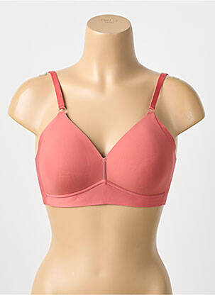 Soutien-gorge effet matière satinée haut soutien-gorge moulé rose NATURANA femme