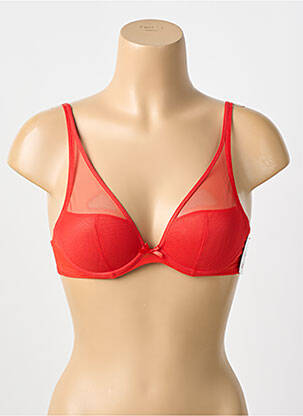 Soutien-gorge légère et transparente haut soutien-gorge moulé orange AUBADE femme