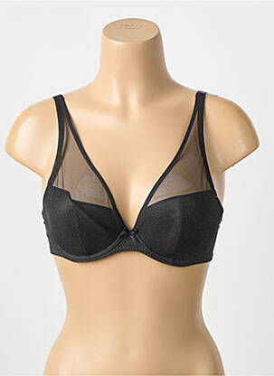 Soutien-gorge effet matière satinée haut soutien-gorge moulé noir AUBADE femme