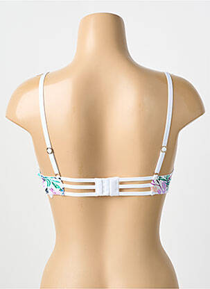Soutien-gorge effet matière satinée haut soutien-gorge push-up blanc MORGAN femme