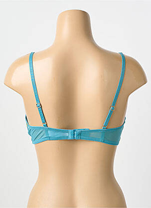 Soutien-gorge effet matière satinée haut soutien-gorge moulé vert MORGAN femme