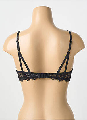 Soutien-gorge effet matière satinée haut soutien-gorge push-up noir MORGAN femme