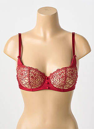 Soutien-gorge légère et transparente haut soutien-gorge moulé rouge KARL LAGERFELD X AUBADE femme