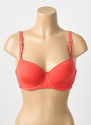 Soutien-gorge effet matière satinée haut soutien-gorge moulé orange AUBADE femme