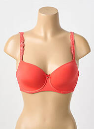 Soutien-gorge effet matière satinée haut soutien-gorge moulé orange AUBADE femme