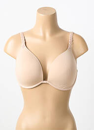 Soutien-gorge effet matière satinée haut soutien-gorge moulé chair SIMONE PERELE femme