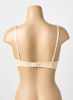 Soutien-gorge effet matière satinée haut soutien-gorge moulé beige NATURANA femme