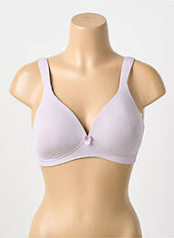 Soutien-gorge effet matière satinée haut soutien-gorge moulé violet NATURANA femme