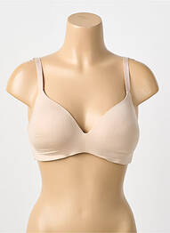 Soutien-gorge effet matière satinée haut soutien-gorge moulé chair NATURANA femme