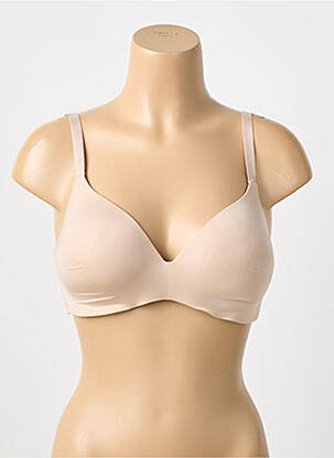 Soutien-gorge effet matière satinée haut soutien-gorge moulé chair NATURANA femme