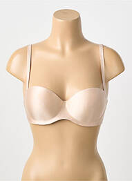 Soutien-gorge effet matière satinée haut soutien-gorge moulé beige PASSIONATA femme