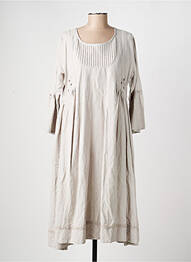 Robe mi-longue manches longues manches longues gris RHUM RAISIN femme