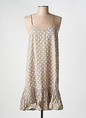 Jupon /fond de robe coupe droite vert RHUM RAISIN femme