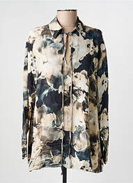 Blouse imprimé fantaisie manches longues noir RHUM RAISIN femme