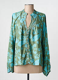 Blouse imprimé fantaisie manches longues vert RHUM RAISIN femme