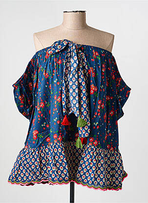 Tunique manches courtes manches courtes bleu RHUM RAISIN femme