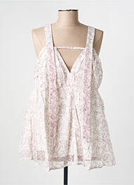 Top imprimé fantaisie sans manche rose RHUM RAISIN femme