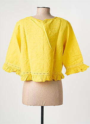 Veste casual col rond jaune RHUM RAISIN femme