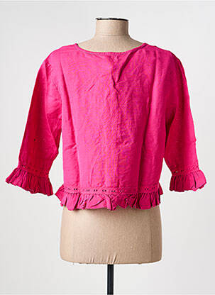 Veste casual col rond rose RHUM RAISIN femme