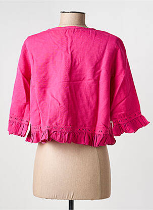 Veste casual col rond rose RHUM RAISIN femme
