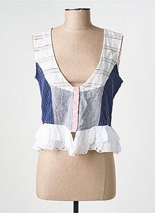 Gilet sans manche coupe cintrée blanc RHUM RAISIN femme