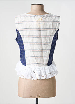 Gilet sans manche coupe cintrée blanc RHUM RAISIN femme
